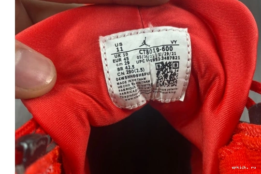 Rep EP Retro CT8019-600 Red CT8019-600 Chile 9 Jordan 0110